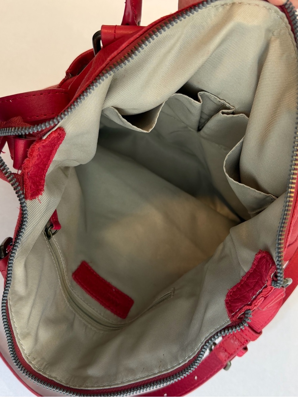 American Leather Co Jamestown Tote in Cherry - Picture 11 of 16